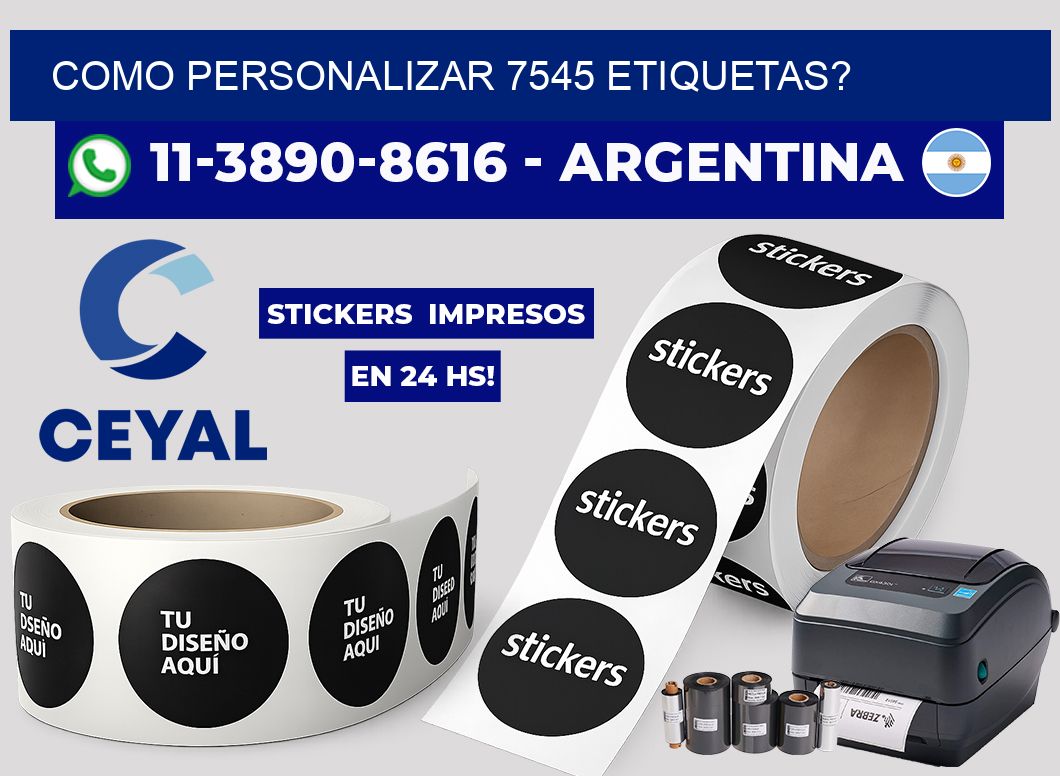 como personalizar 7545 etiquetas?