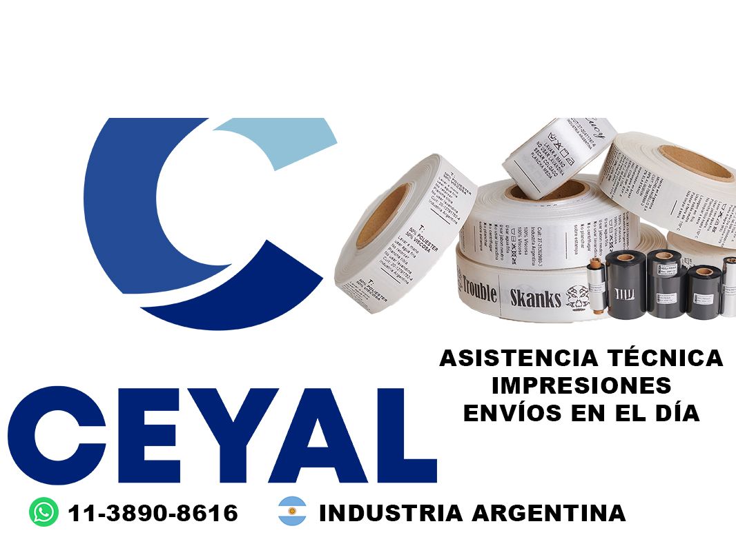 como puedo hacer etiquetas para talles 43 x 36?