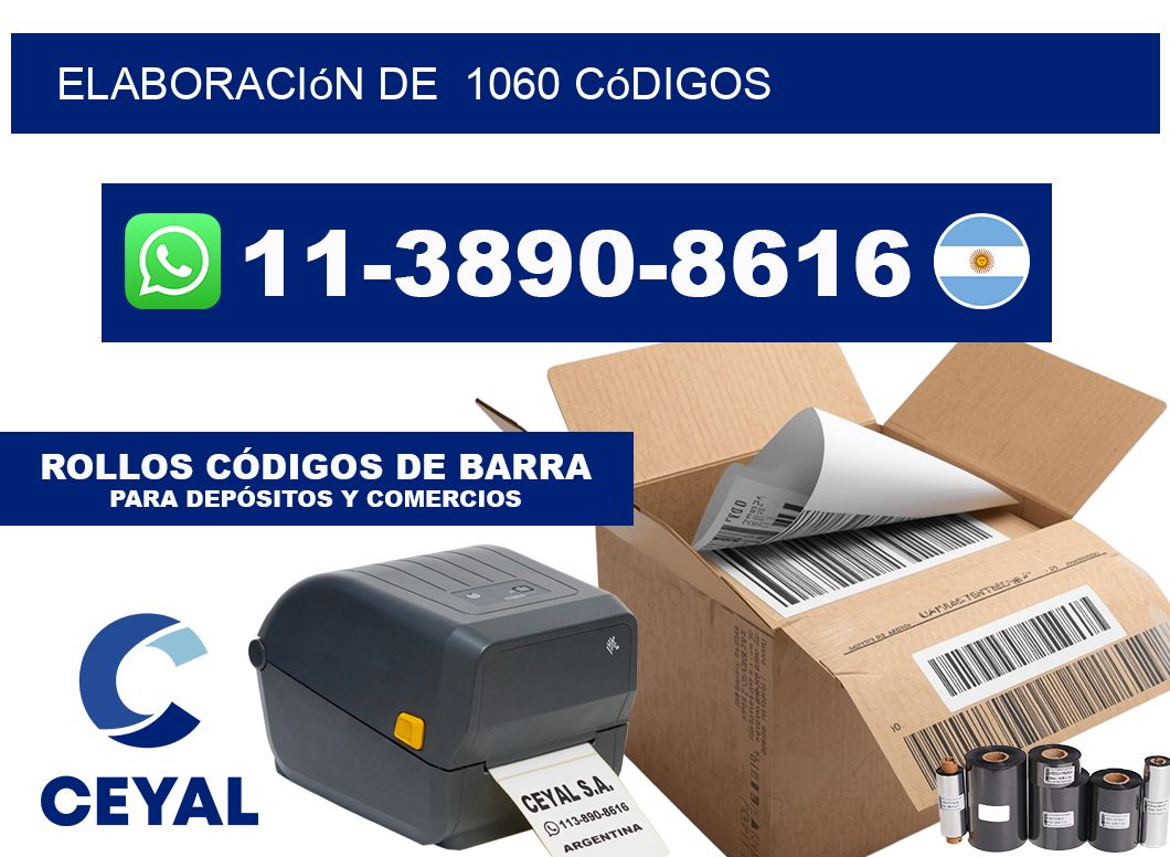 elaboración de  1060 códigos