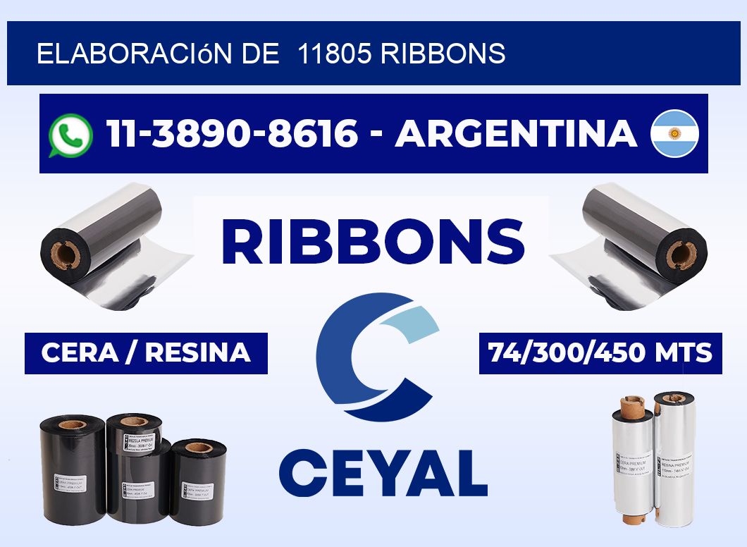 elaboración de 11805 ribbons
