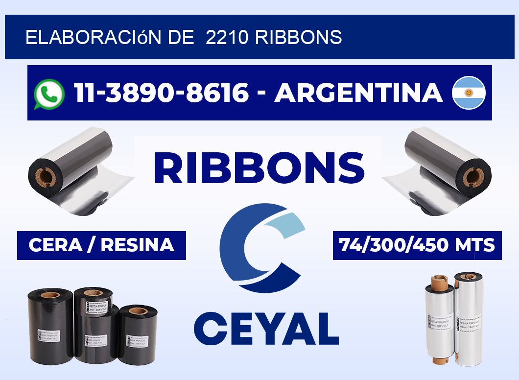elaboración de 2210 ribbons
