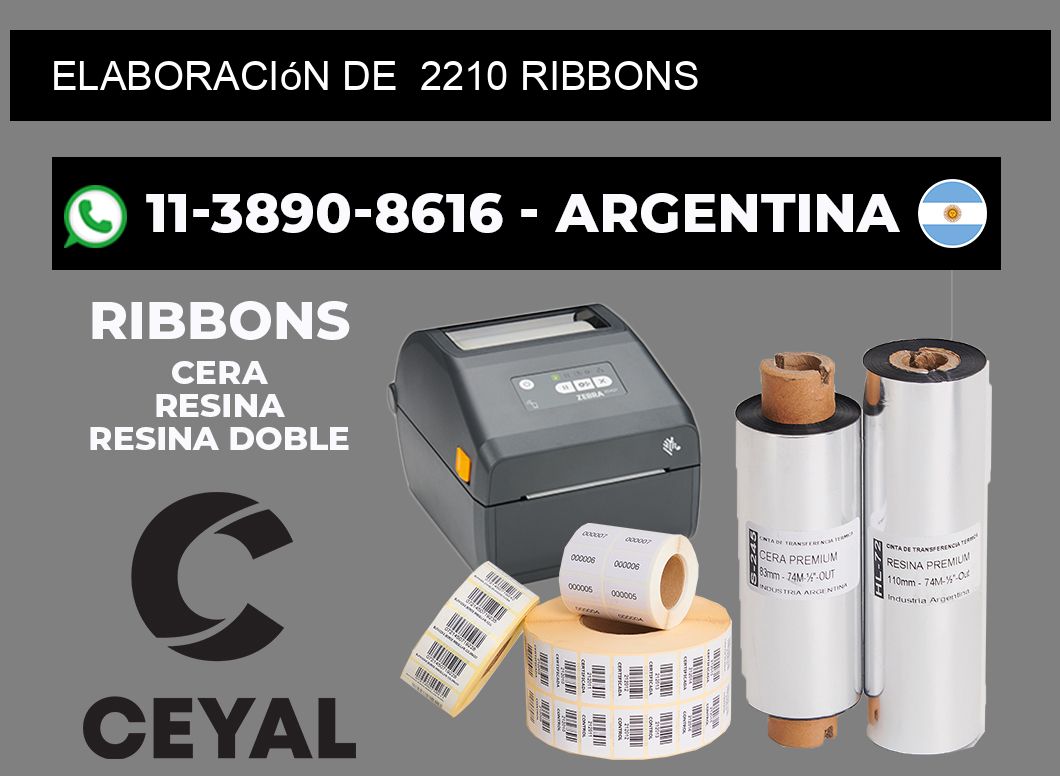 elaboración de 2210 ribbons