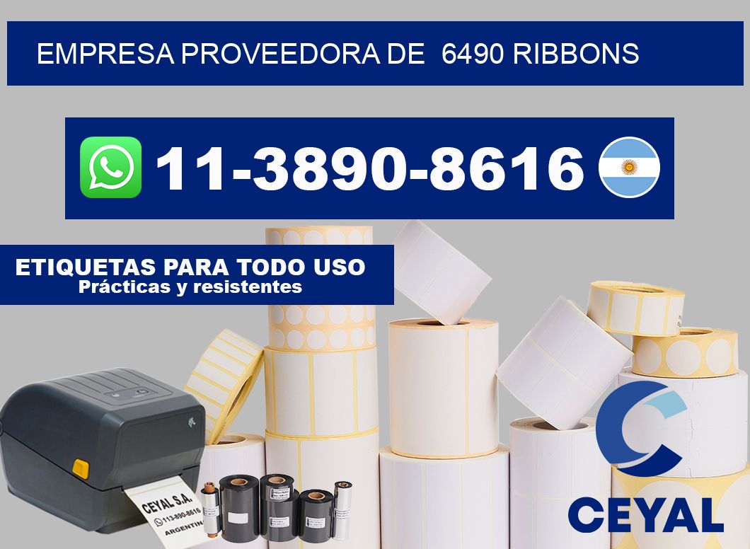 empresa proveedora de  6490 ribbons