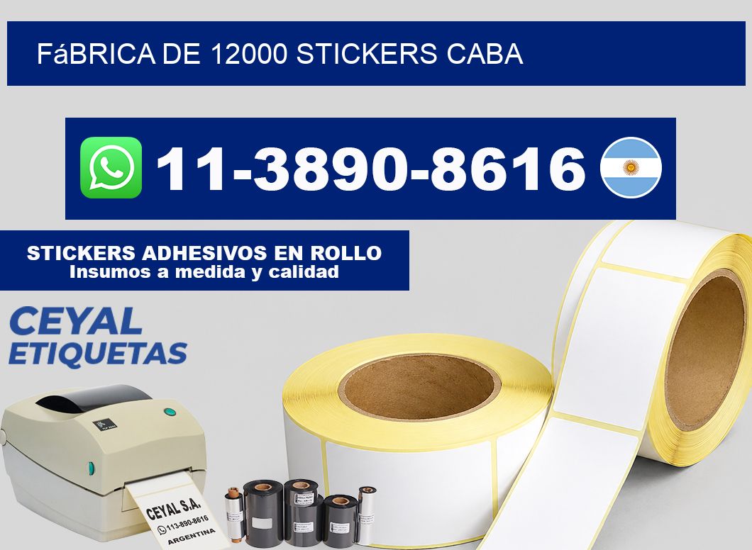 fábrica de 12000 stickers CABA