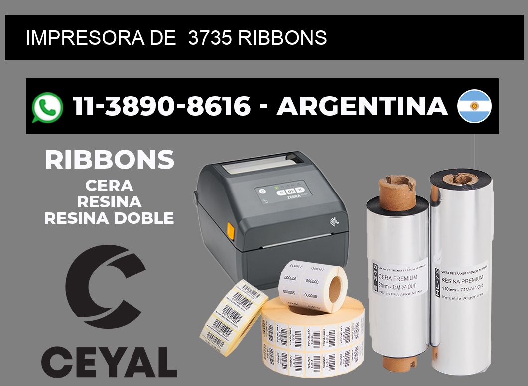 impresora de 3735 ribbons