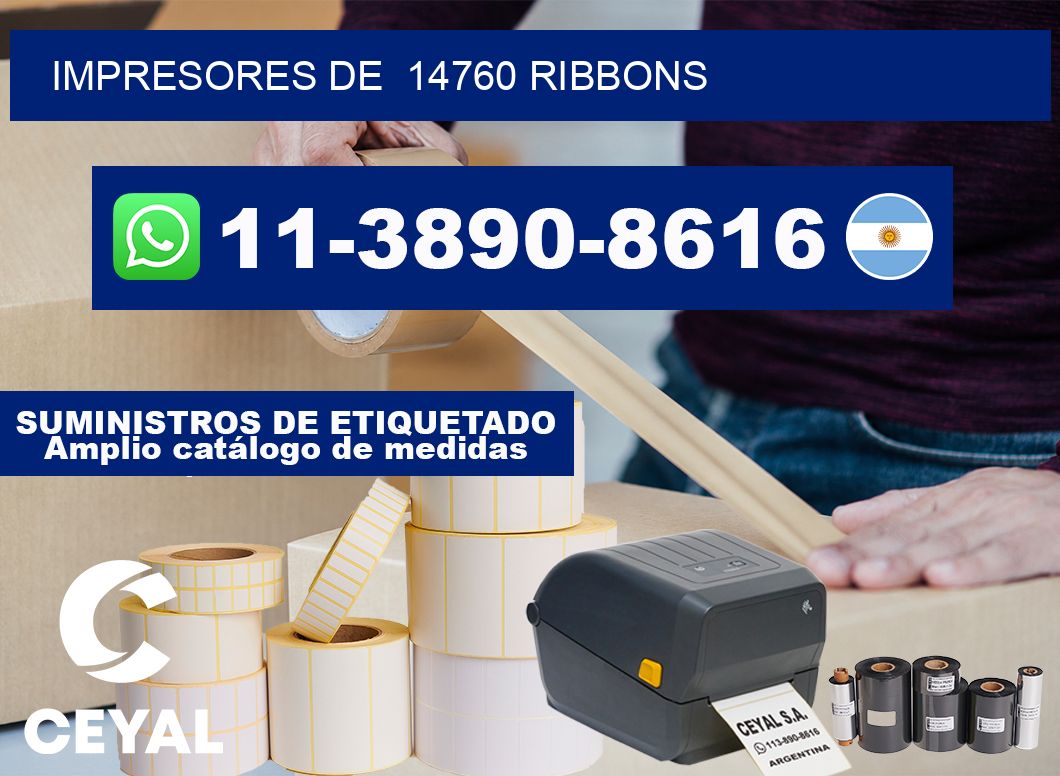 impresores de 14760 ribbons