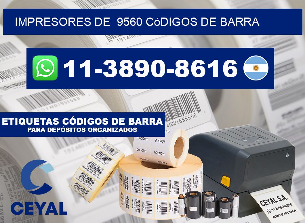 impresores de  9560 códigos de barra
