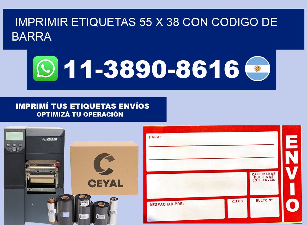 imprimir etiquetas 55 x 38 con codigo de barra