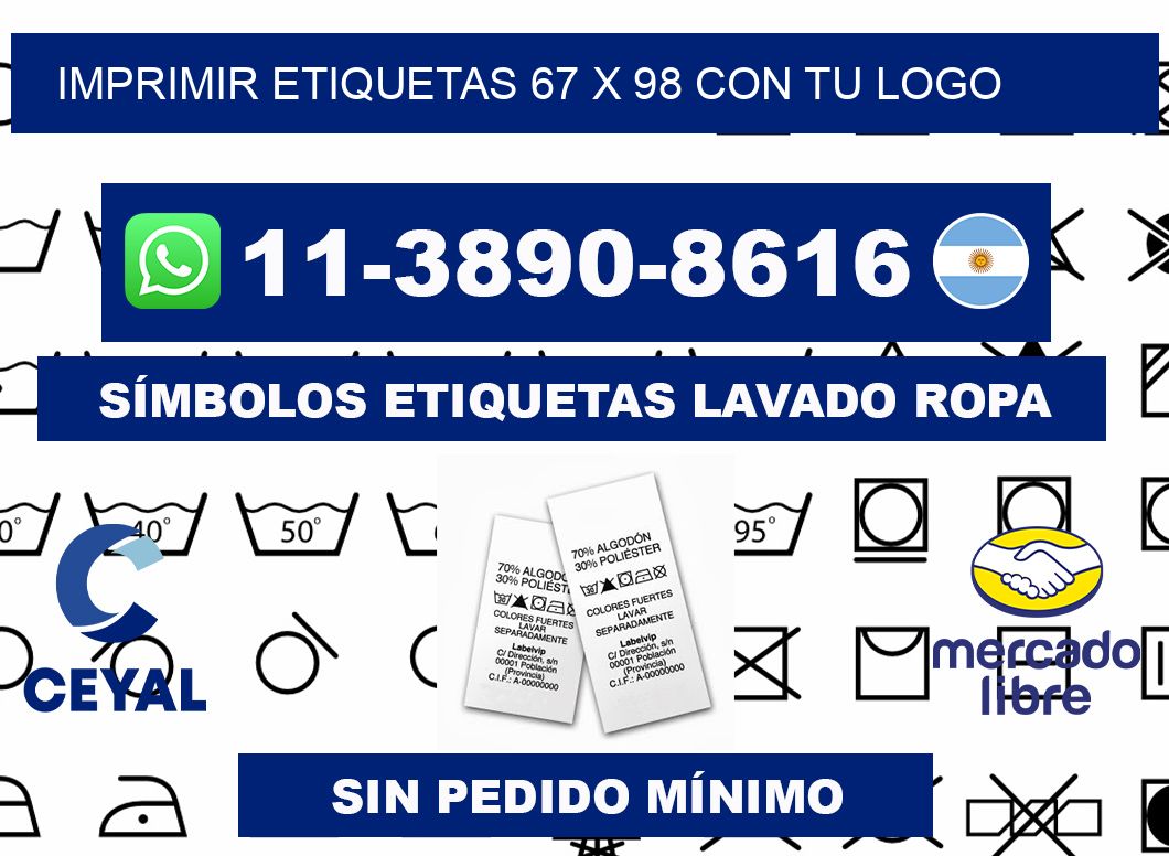 imprimir etiquetas 67 x 98 con tu logo