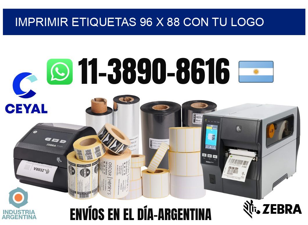 imprimir etiquetas 96 x 88 con tu logo