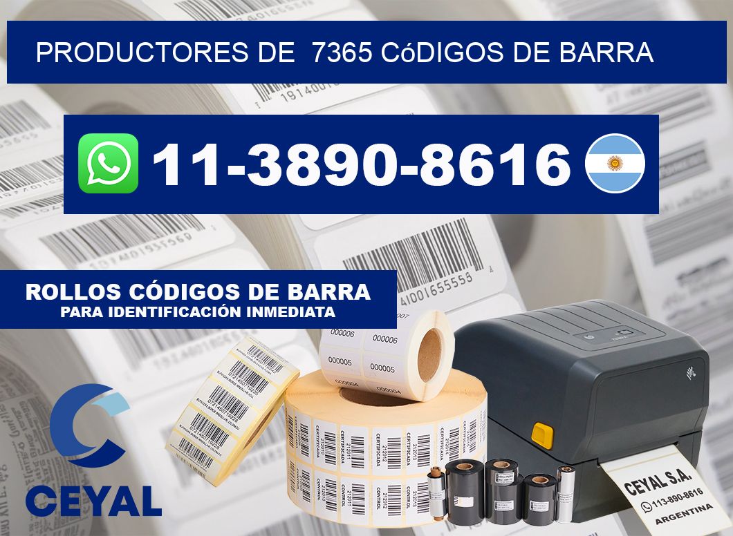 productores de 7365 códigos de barra