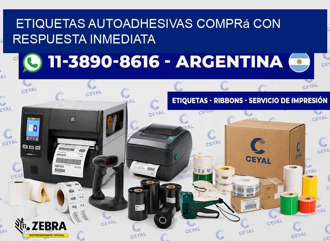 ETIQUETAS AUTOADHESIVAS Comprá con respuesta inmediata