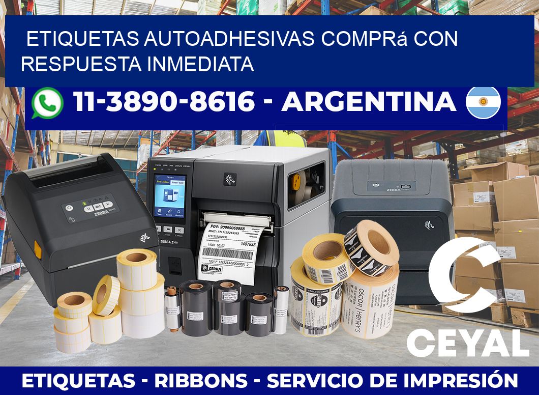 ETIQUETAS AUTOADHESIVAS Comprá con respuesta inmediata