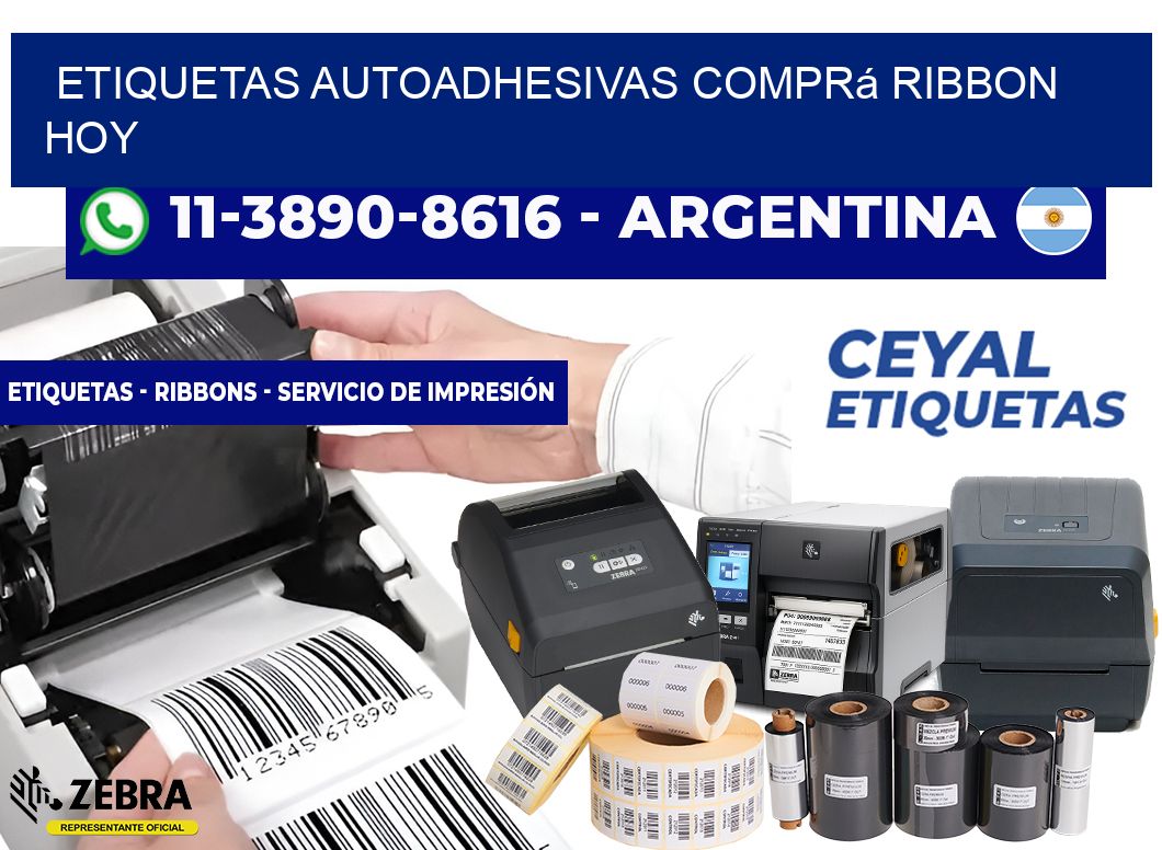 ETIQUETAS AUTOADHESIVAS Comprá ribbon hoy