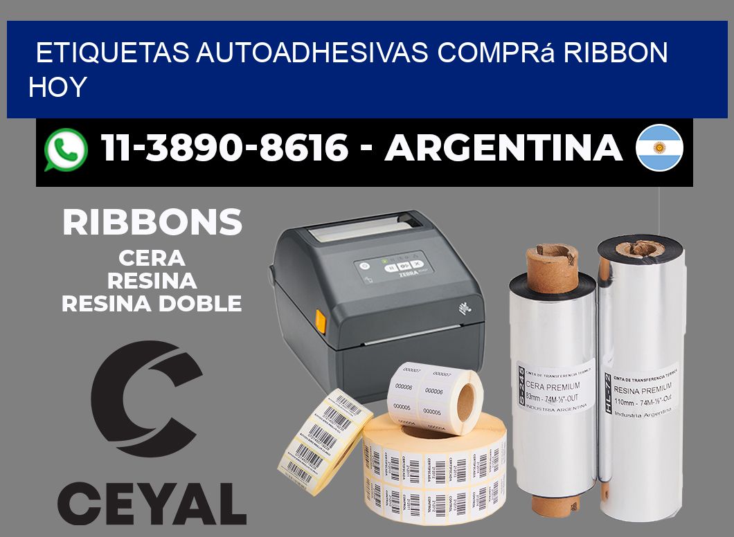 ETIQUETAS AUTOADHESIVAS Comprá ribbon hoy