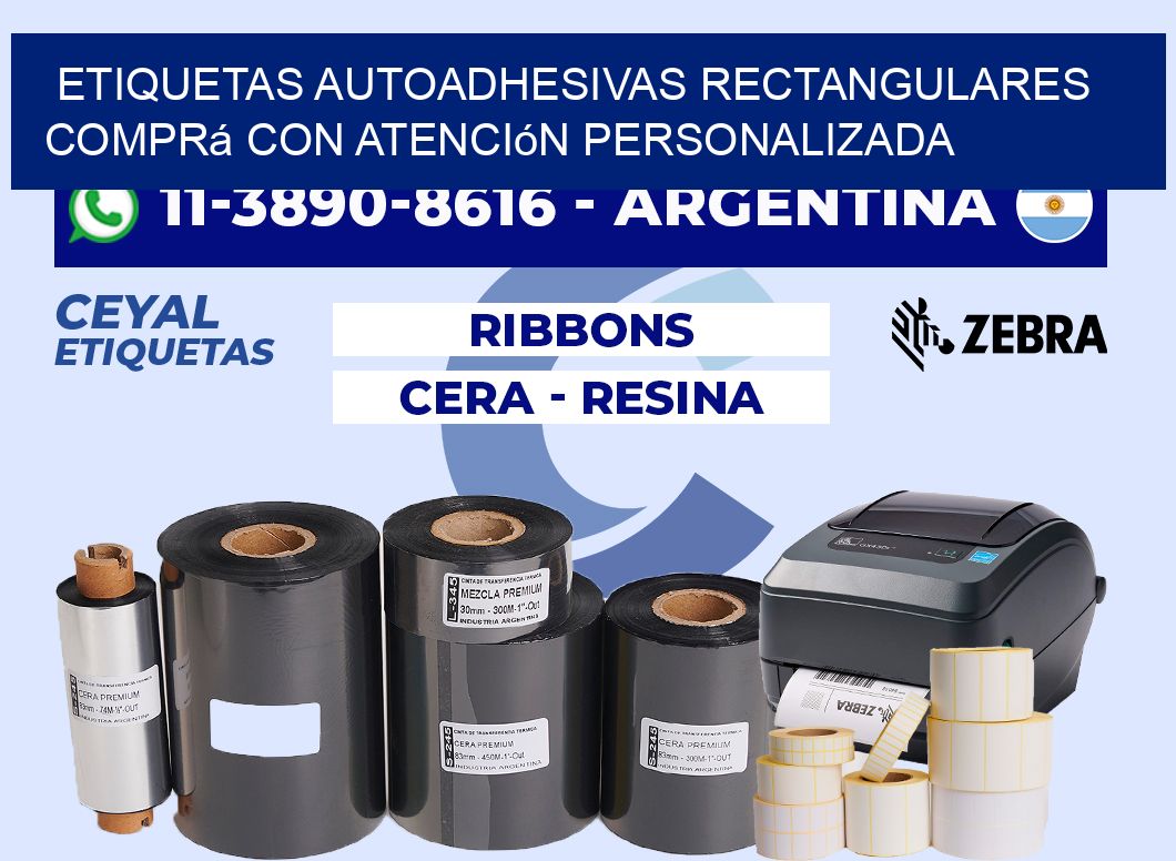 ETIQUETAS AUTOADHESIVAS RECTANGULARES Comprá con atención personalizada