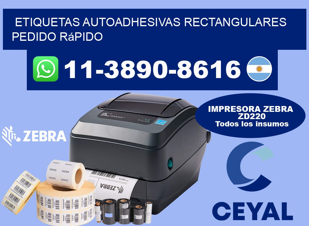 ETIQUETAS AUTOADHESIVAS RECTANGULARES Pedido rápido