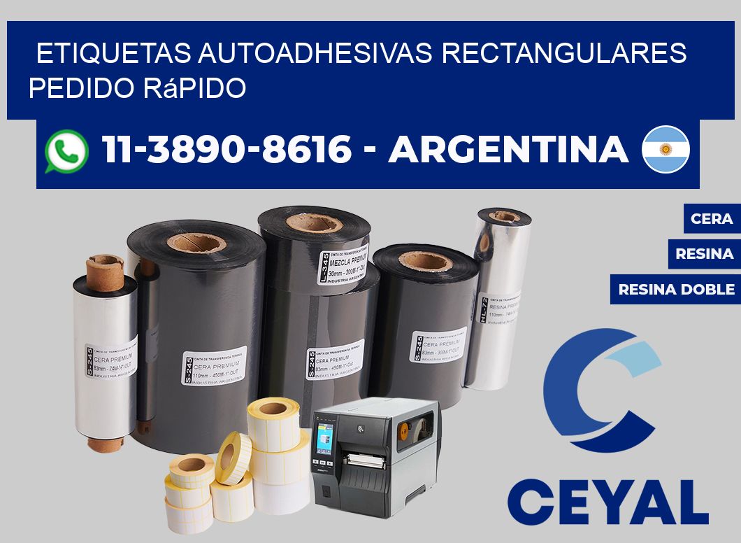 ETIQUETAS AUTOADHESIVAS RECTANGULARES Pedido rápido