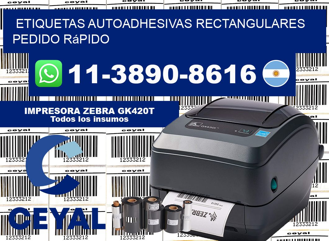 ETIQUETAS AUTOADHESIVAS RECTANGULARES Pedido rápido