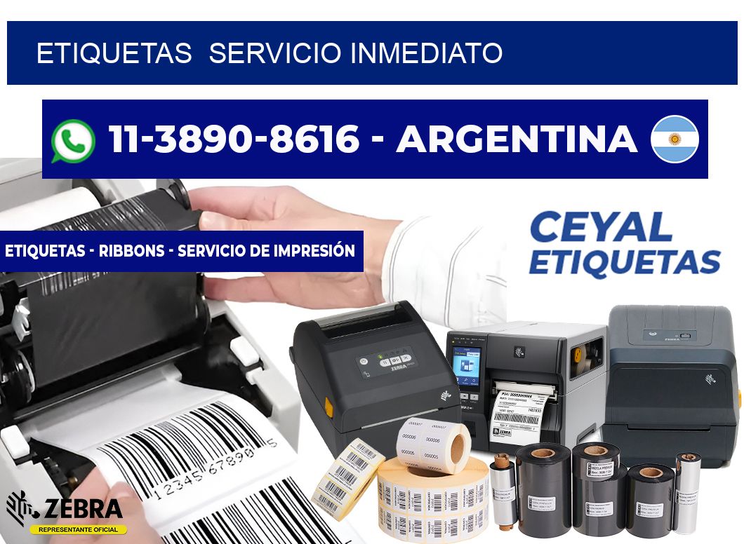 ETIQUETAS  Servicio inmediato