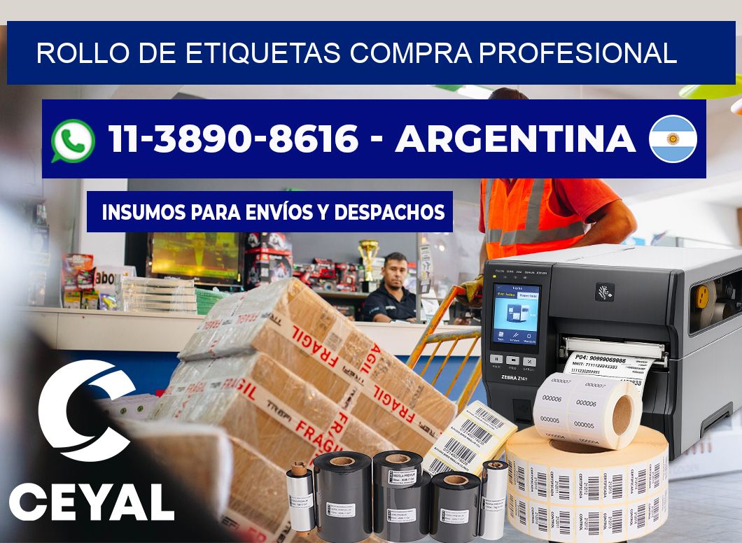 ROLLO DE ETIQUETAS Compra profesional
