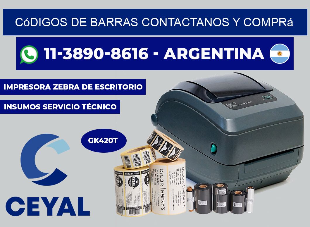 códigos de barras Contactanos y comprá