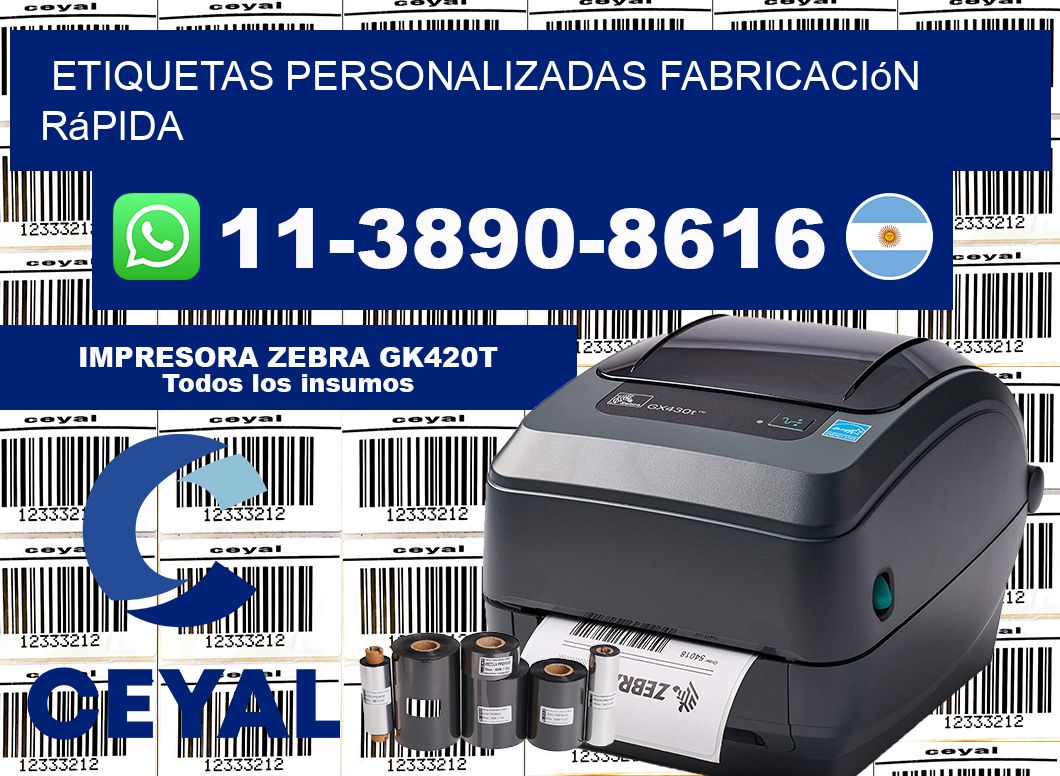 etiquetas personalizadas Fabricación rápida