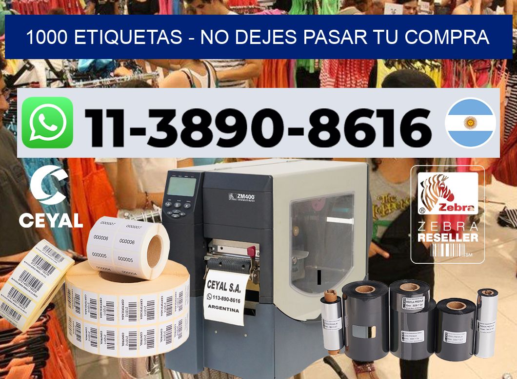 1000 ETIQUETAS - No dejes pasar tu compra
