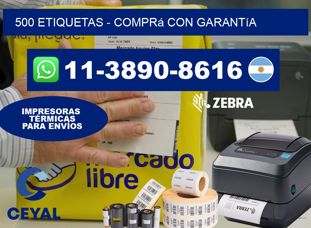 500 ETIQUETAS – Comprá con garantía