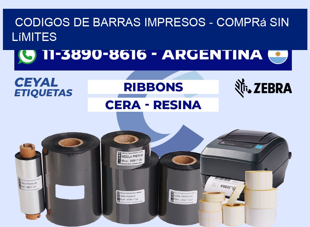 CODIGOS DE BARRAS IMPRESOS - Comprá sin límites