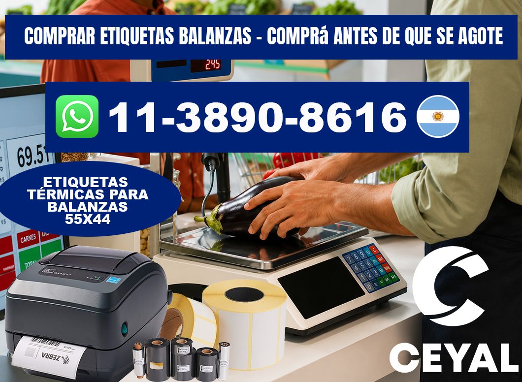 COMPRAR ETIQUETAS BALANZAS - Comprá antes de que se agote
