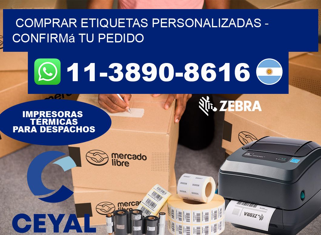 COMPRAR ETIQUETAS PERSONALIZADAS - Confirmá tu pedido