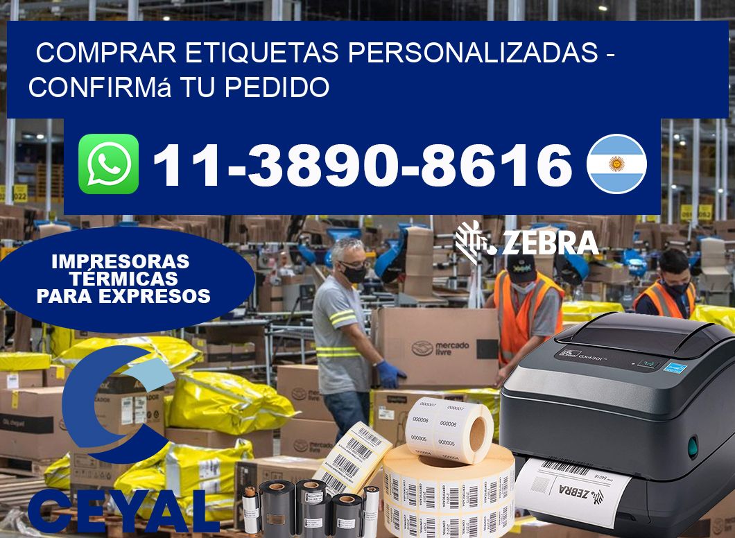 COMPRAR ETIQUETAS PERSONALIZADAS – Confirmá tu pedido