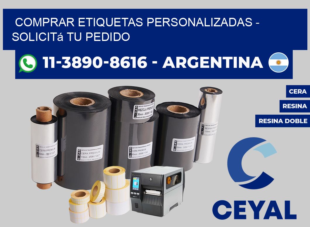 COMPRAR ETIQUETAS PERSONALIZADAS - Solicitá tu pedido