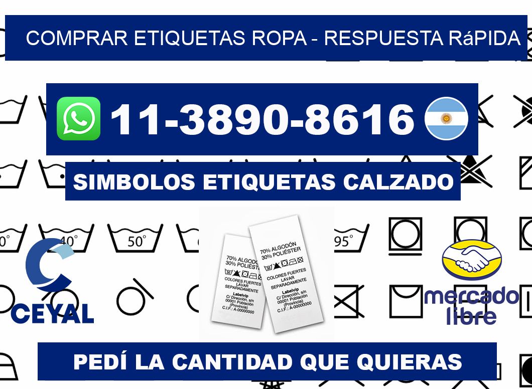 COMPRAR ETIQUETAS ROPA - Respuesta rápida