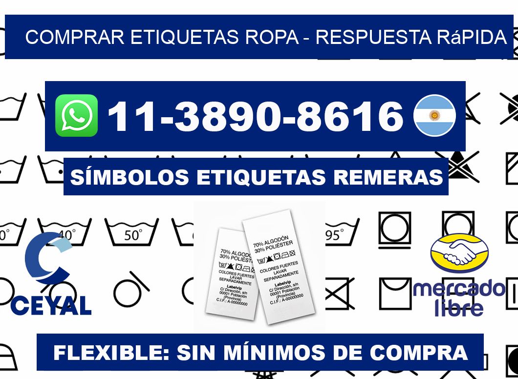 COMPRAR ETIQUETAS ROPA - Respuesta rápida