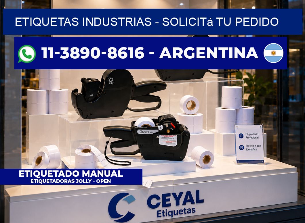 ETIQUETAS INDUSTRIAS - Solicitá tu pedido