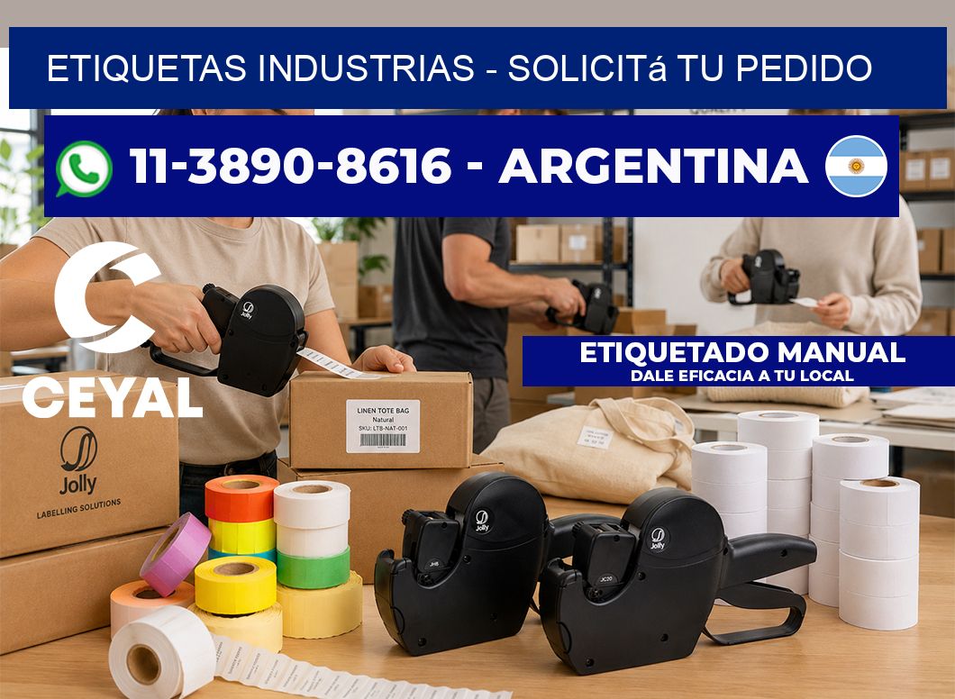 ETIQUETAS INDUSTRIAS - Solicitá tu pedido