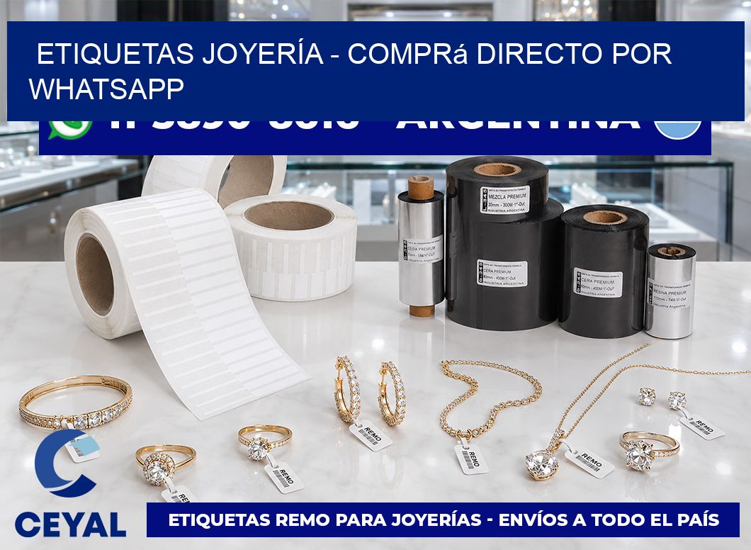 ETIQUETAS JOYERÍA - Comprá directo por WhatsApp