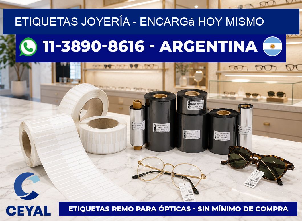 ETIQUETAS JOYERÍA - Encargá hoy mismo