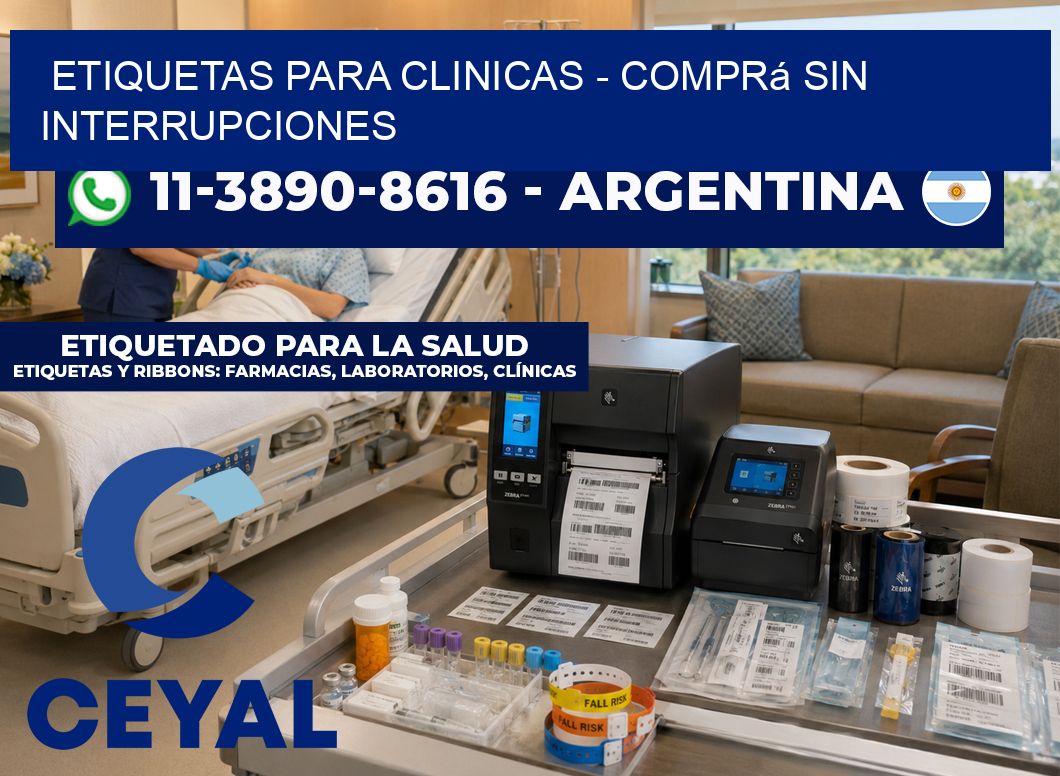 ETIQUETAS PARA CLINICAS - Comprá sin interrupciones