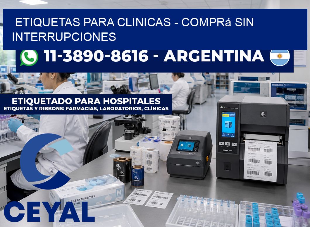 ETIQUETAS PARA CLINICAS - Comprá sin interrupciones