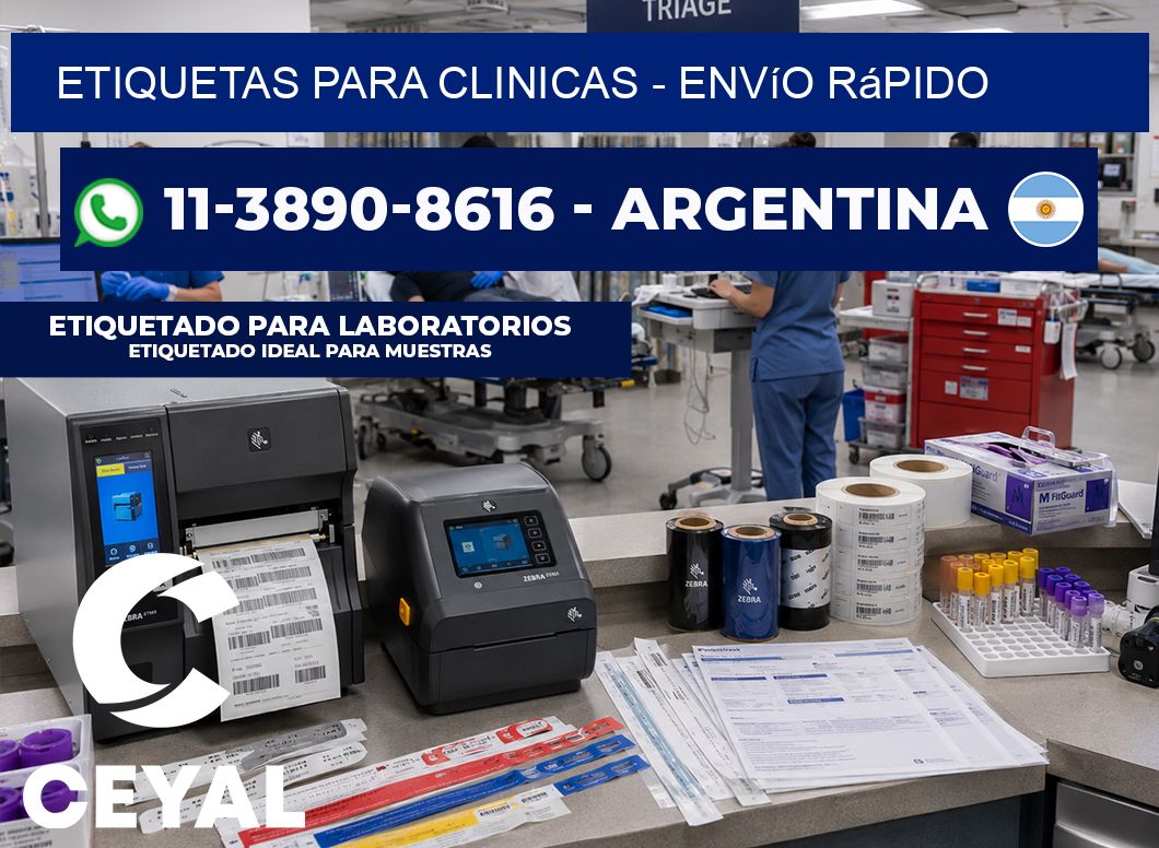 ETIQUETAS PARA CLINICAS – Envío rápido