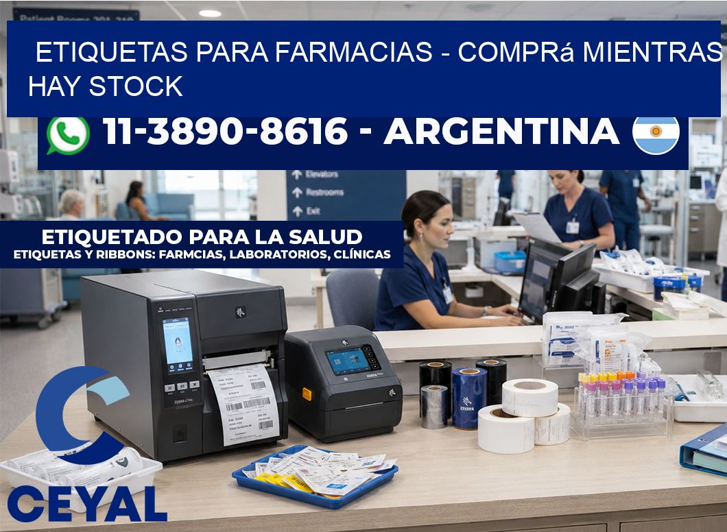 ETIQUETAS PARA FARMACIAS - Comprá mientras hay stock