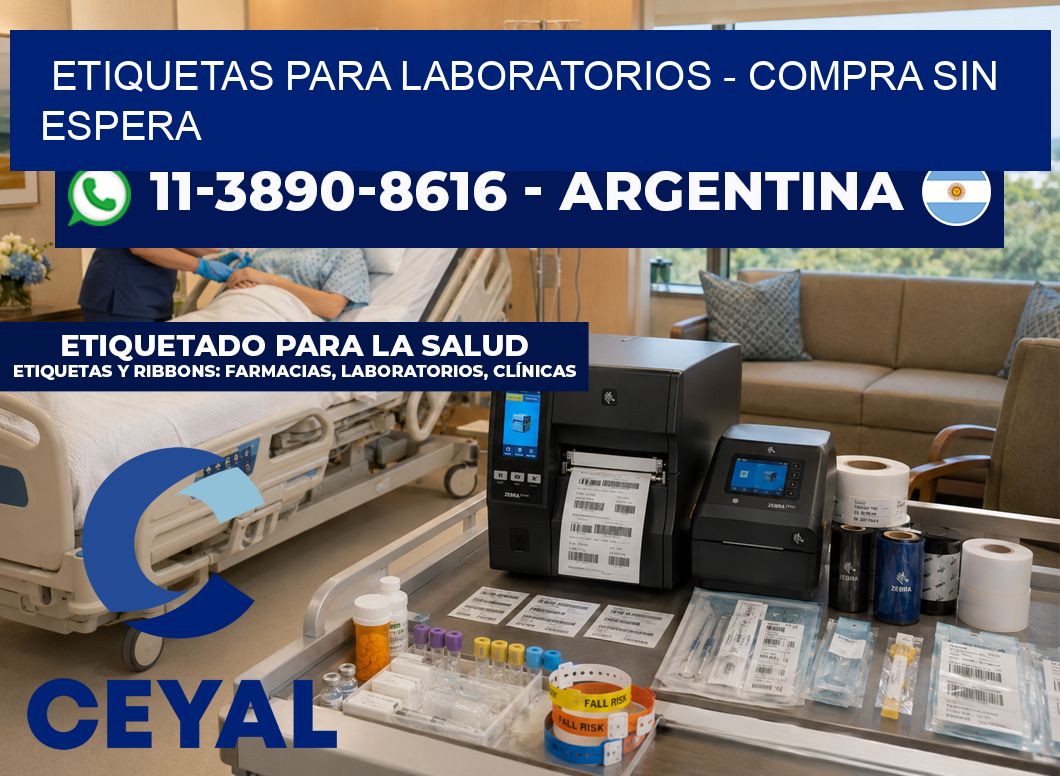 ETIQUETAS PARA LABORATORIOS - Compra sin espera