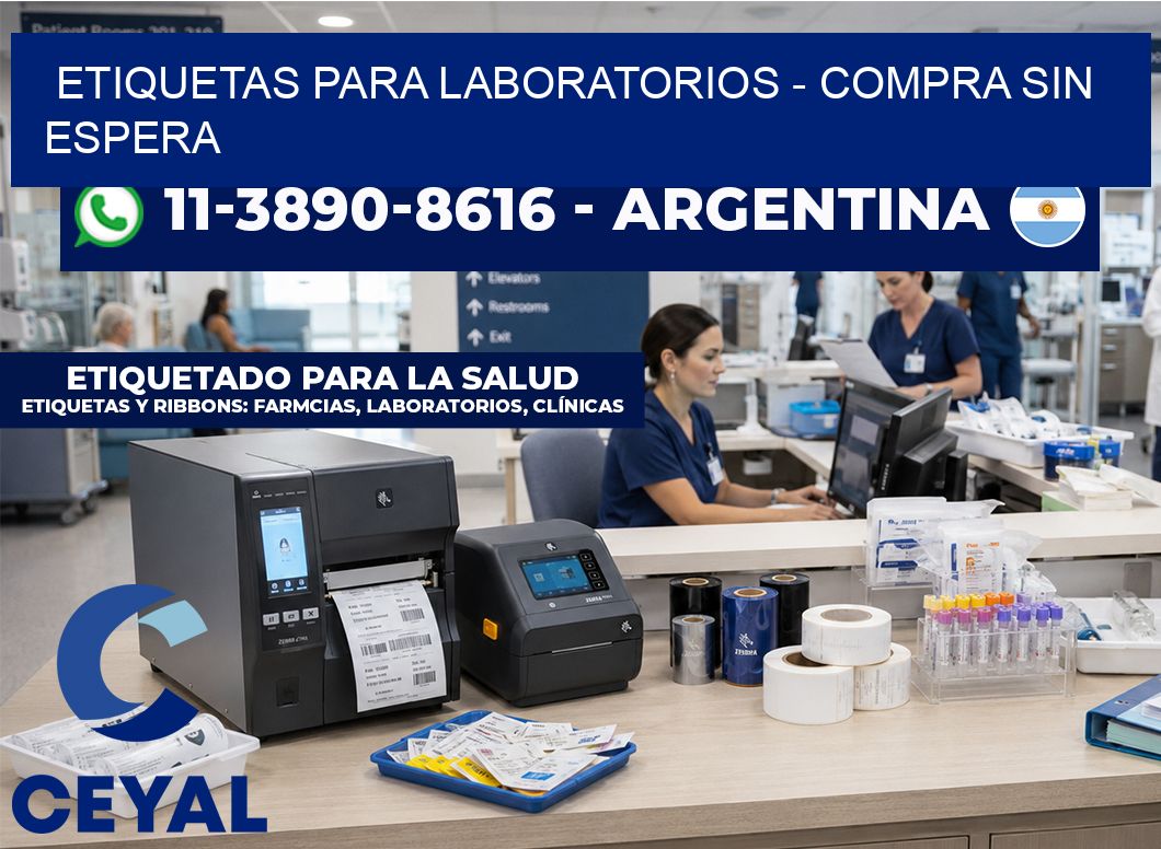 ETIQUETAS PARA LABORATORIOS - Compra sin espera