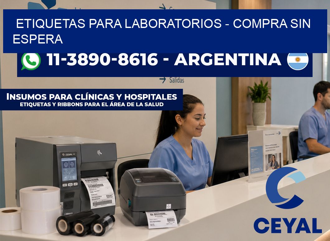 ETIQUETAS PARA LABORATORIOS – Compra sin espera