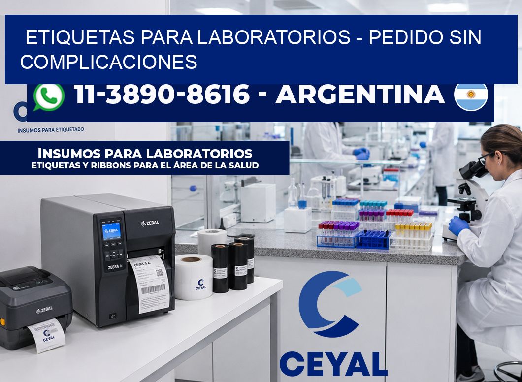 ETIQUETAS PARA LABORATORIOS – Pedido sin complicaciones