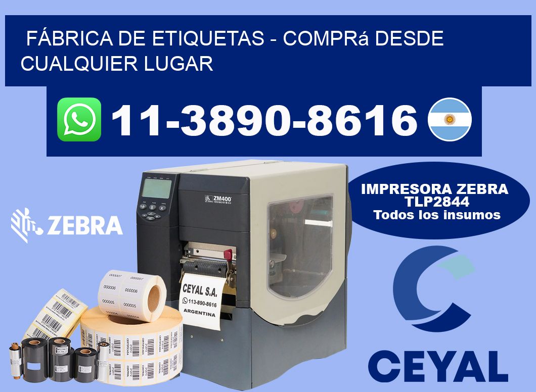 FÁBRICA DE ETIQUETAS - Comprá desde cualquier lugar