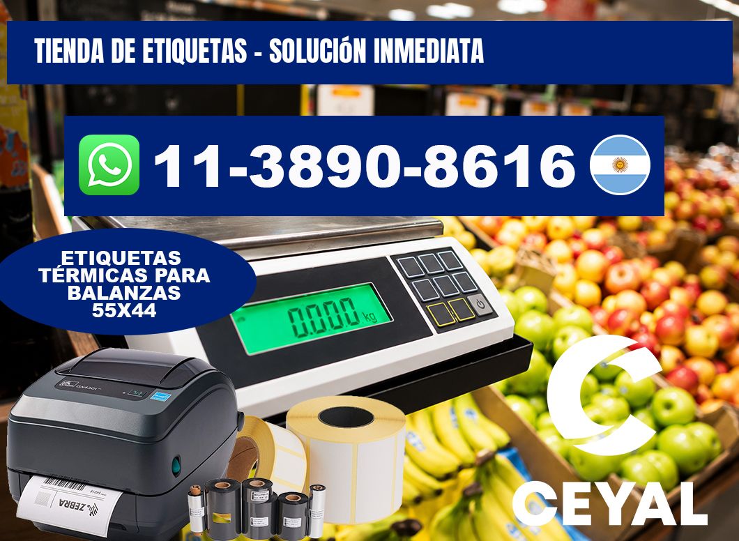 TIENDA DE ETIQUETAS - Solución inmediata